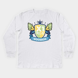 X1 Crest - Woo Seok Kids Long Sleeve T-Shirt